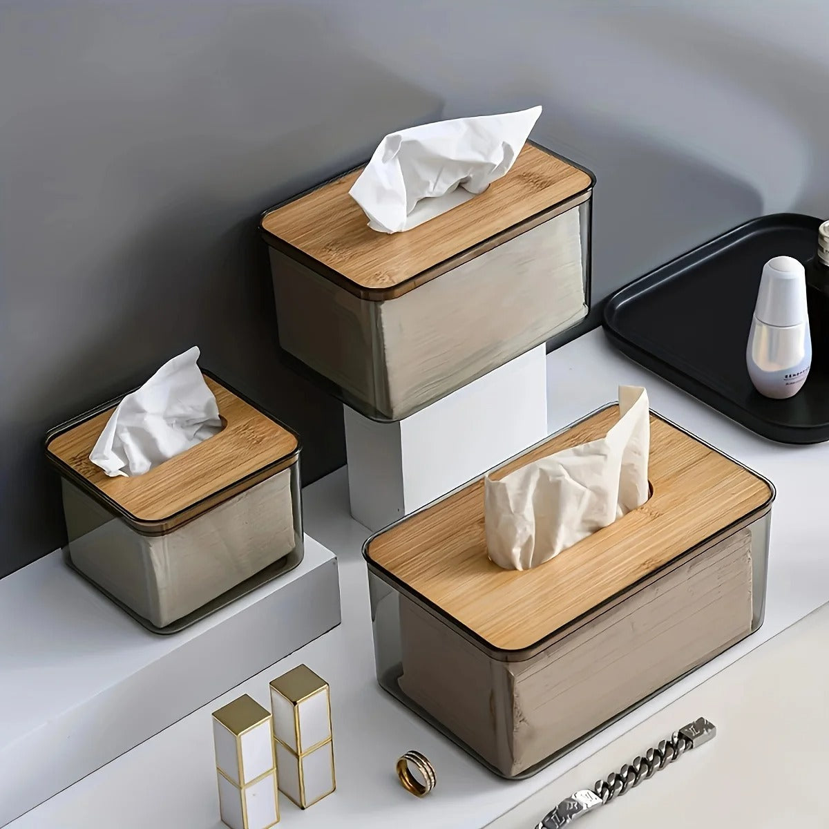 Nordic Minimalist Wooden Tissue Box Cover Holder