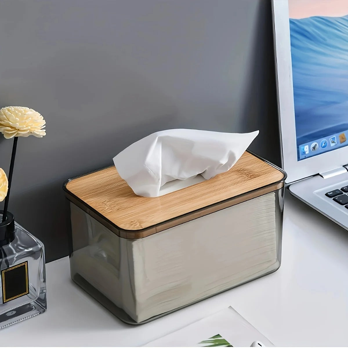 Nordic Minimalist Wooden Tissue Box Cover Holder