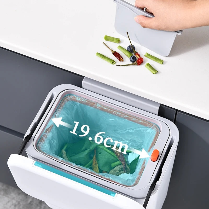 Smart Slide Lid Hanging Trash Can