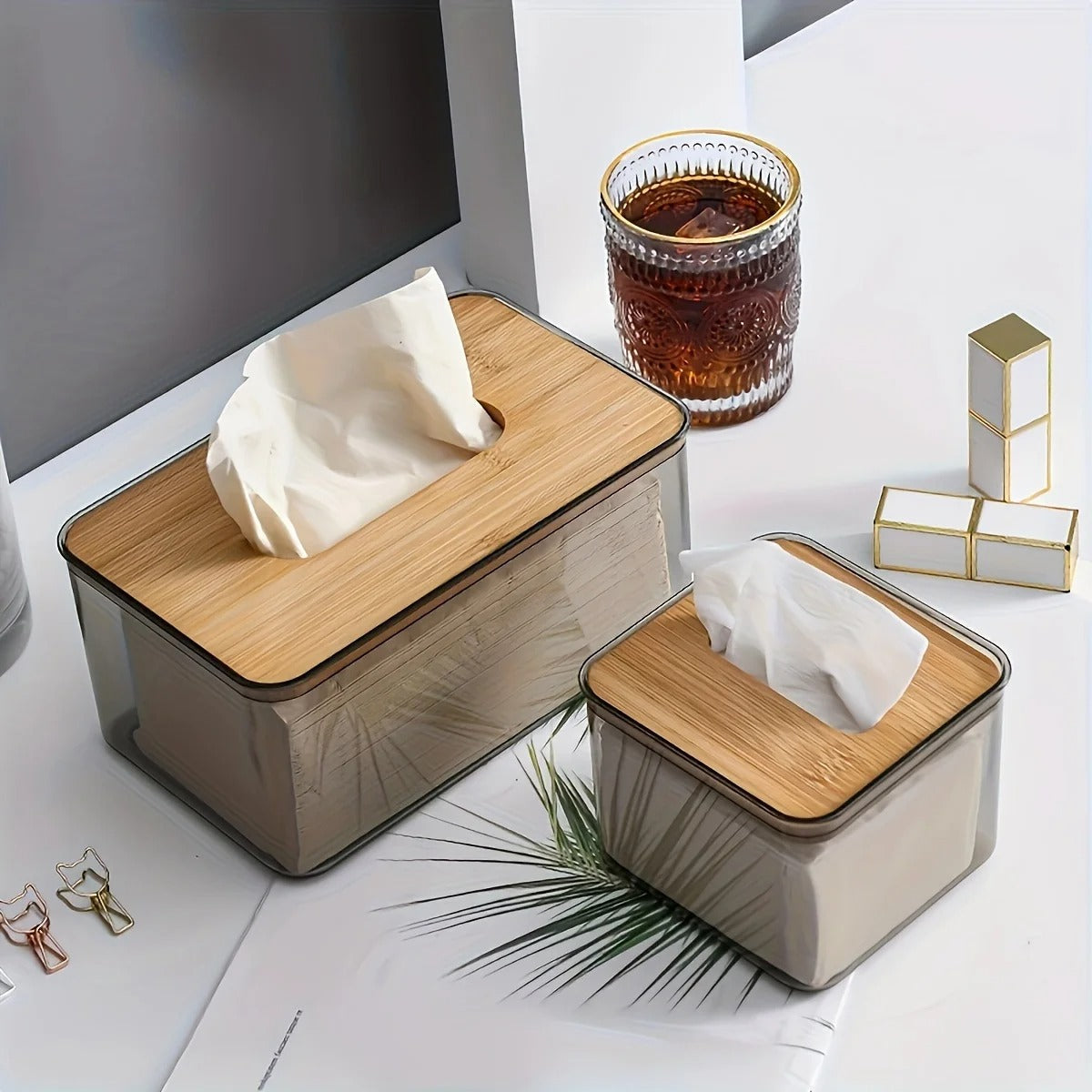 Nordic Minimalist Wooden Tissue Box Cover Holder