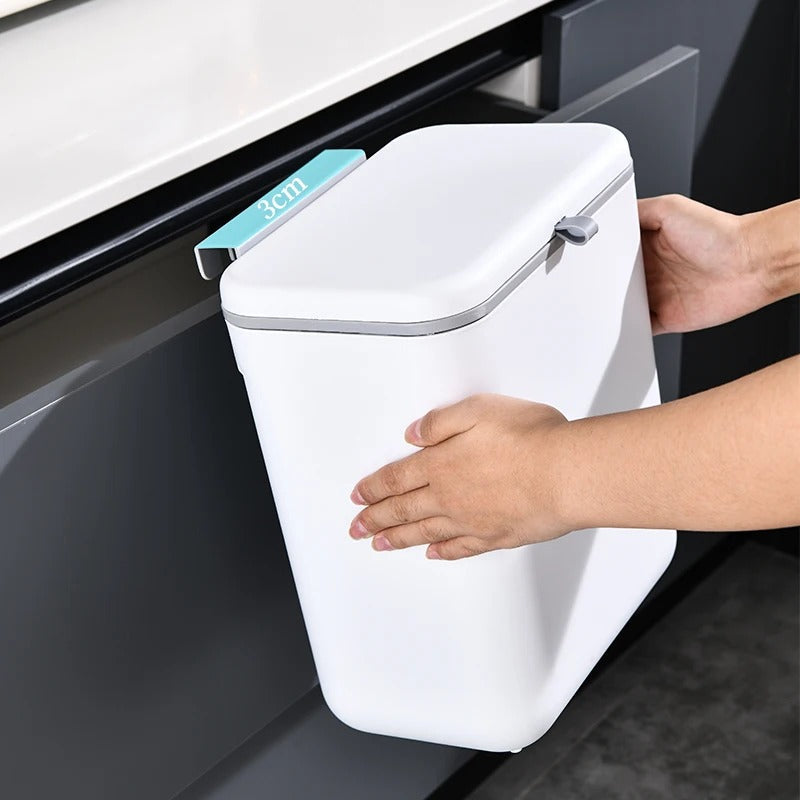 Smart Slide Lid Hanging Trash Can