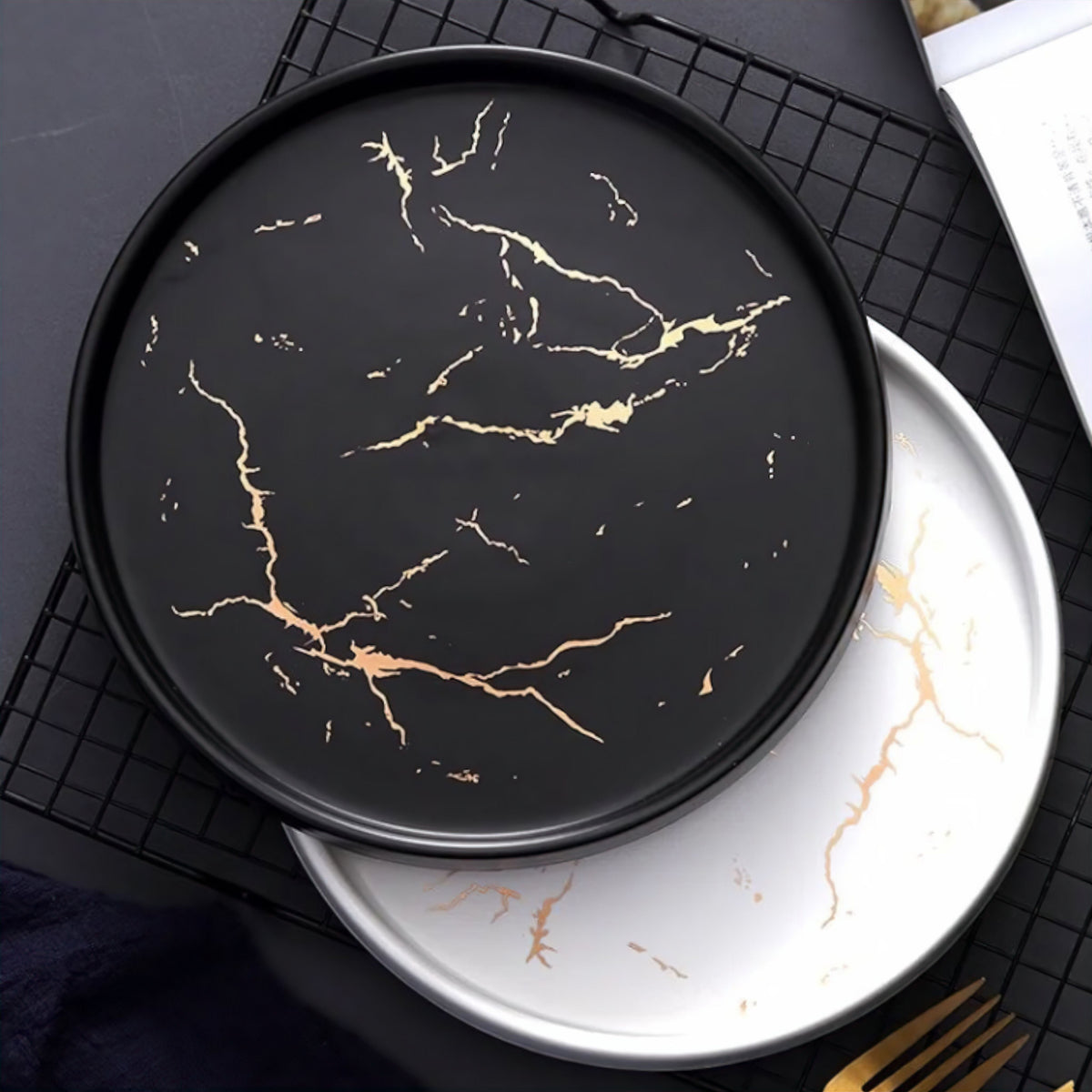 Marble Look Serving Tray