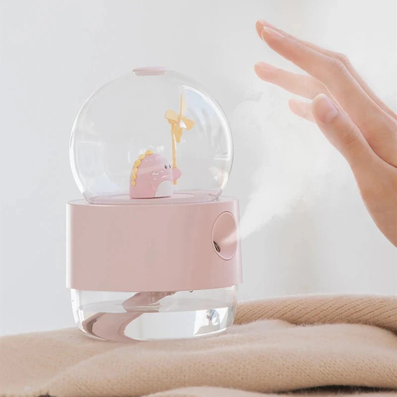 MELOGLIM – Cute Wireless Rechargeable Humidifier with Music Box and Night Lamp