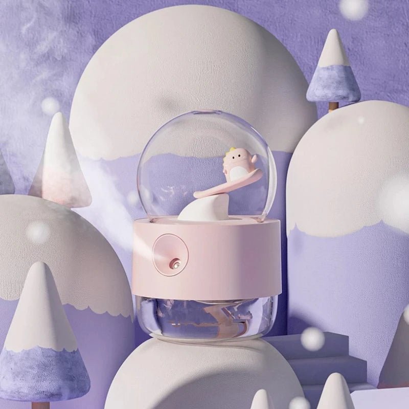 MELOGLIM – Cute Wireless Rechargeable Humidifier with Music Box and Night Lamp