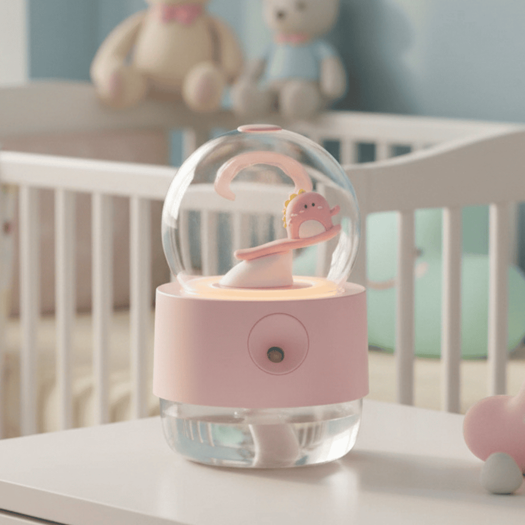 MELOGLIM – Cute Wireless Rechargeable Humidifier with Music Box and Night Lamp