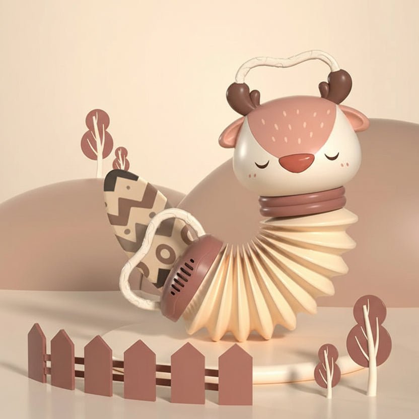 MELOTOY – Interactive Baby Accordion Rattle for Tactile & Audio Play