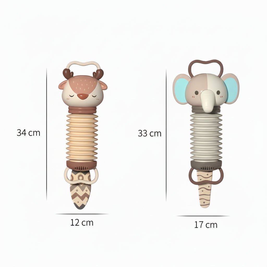 MELOTOY – Interactive Baby Accordion Rattle for Tactile & Audio Play