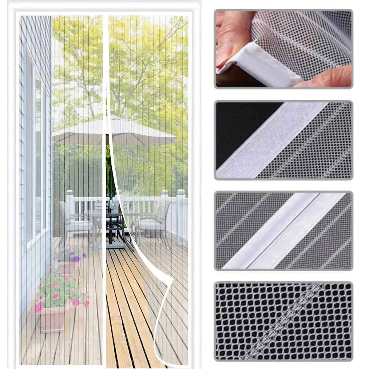 MESHERA – Magnetic Mosquito Door Curtain for Fresh Air Protection