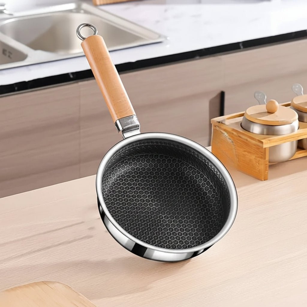 METALZEN – Nonstick Stainless Steel Pan with Balanced Easy-Grip Control