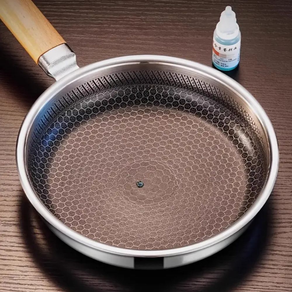 METALZEN – Nonstick Stainless Steel Pan with Balanced Easy-Grip Control