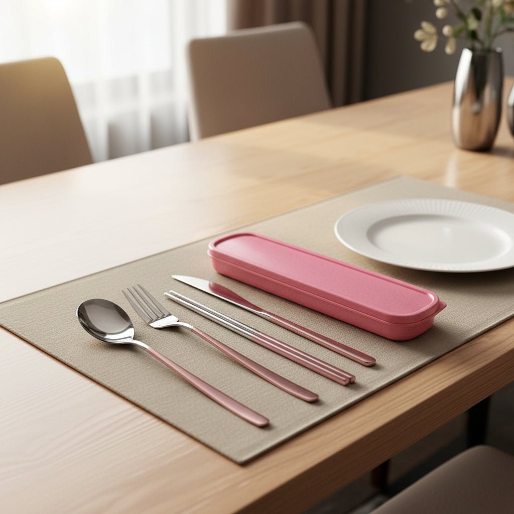 METROSET – Premium Stainless Steel Travel Cutlery Set for Everyday Use