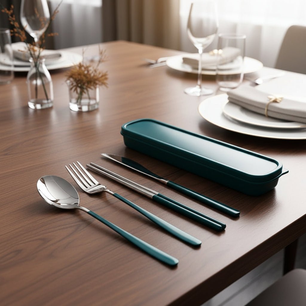METROSET – Premium Stainless Steel Travel Cutlery Set for Everyday Use