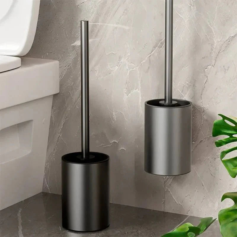 MINILOOP – Space-Saving Aluminum Toilet Brush Set for Modern Bathrooms