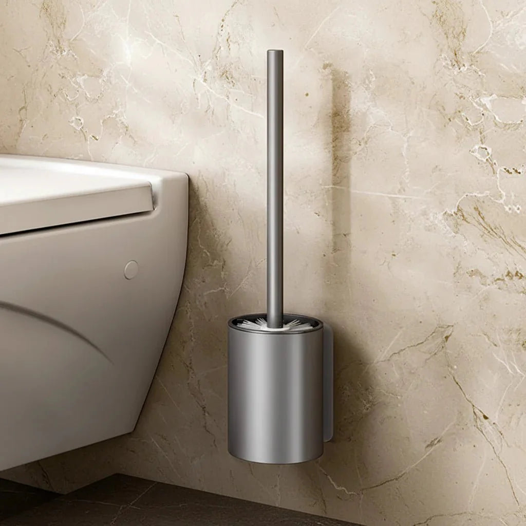 MINILOOP – Space-Saving Aluminum Toilet Brush Set for Modern Bathrooms