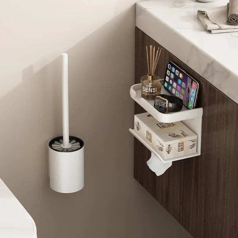 MINILOOP – Space-Saving Aluminum Toilet Brush Set for Modern Bathrooms