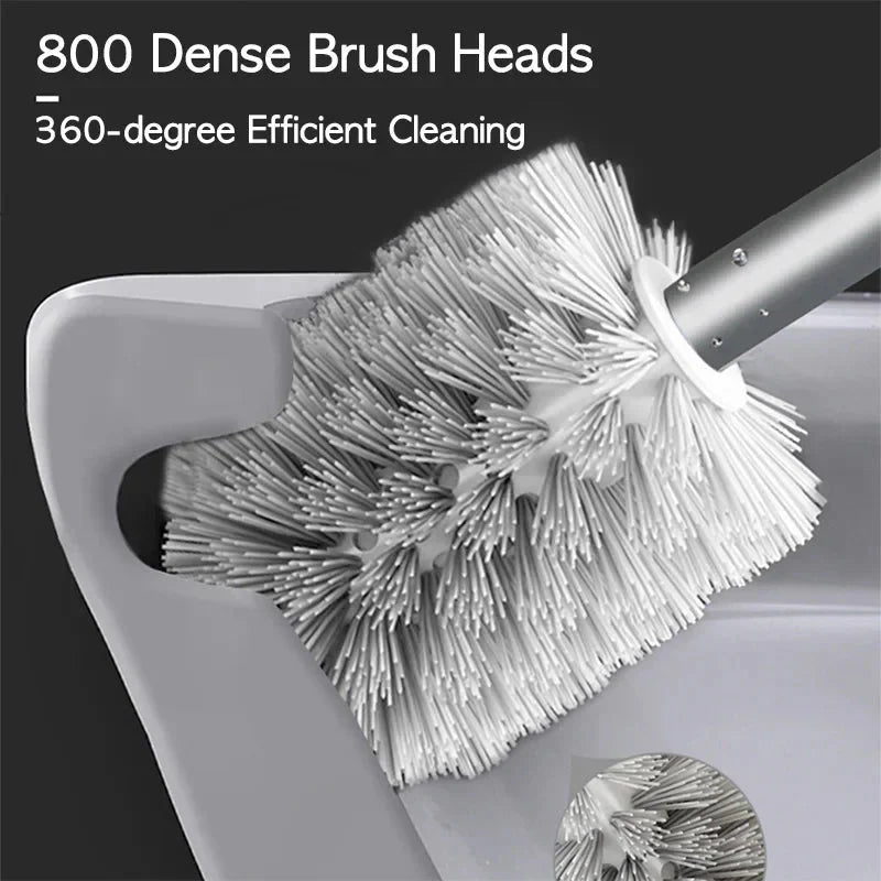 MINILOOP – Space-Saving Aluminum Toilet Brush Set for Modern Bathrooms