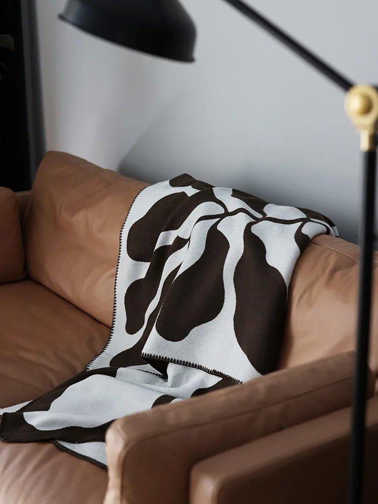BohoWarm – Luxury Bohemian Living Blanket with Modern Abstract Design