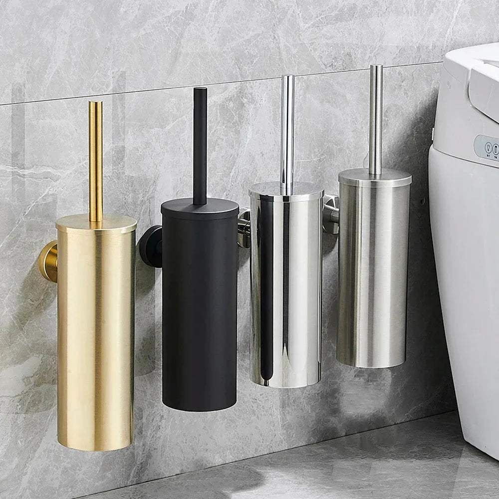 MODLOO STEEL – Elegant Stainless Steel Toilet Brush Set for Modern Bathrooms