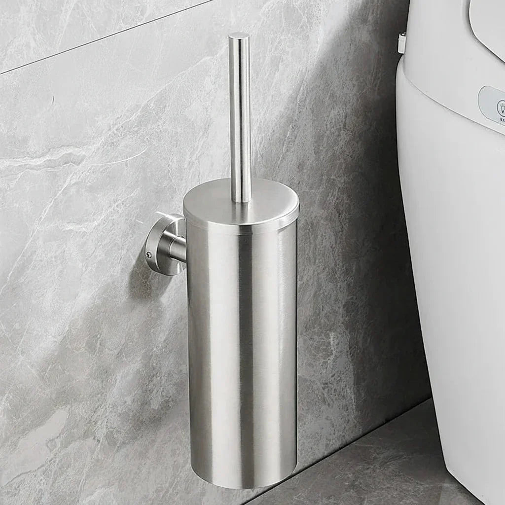 MODLOO STEEL – Elegant Stainless Steel Toilet Brush Set for Modern Bathrooms