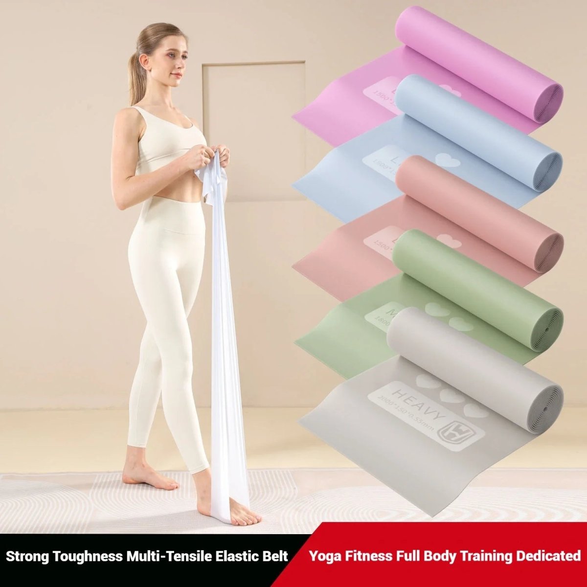 MOVESTRAP – Stretching Resistance Strap for Yoga & Fitness Beginners