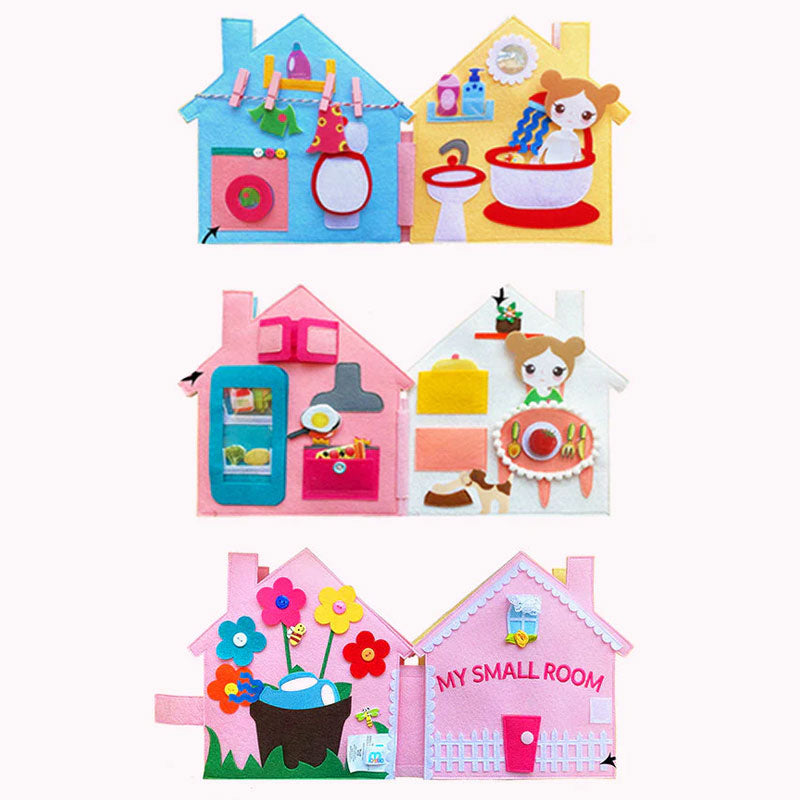 My Small Room Montessori Interactive Multi-Activity Educational Quiet Book