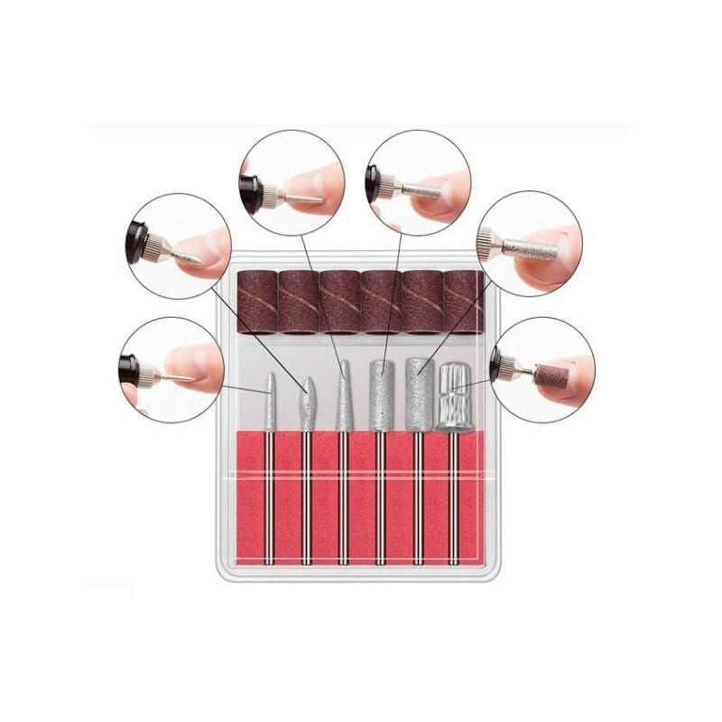 Nagelerfect – 6-in-1 Electric Nail File for Manicure, Pedicure & Artificial Nails