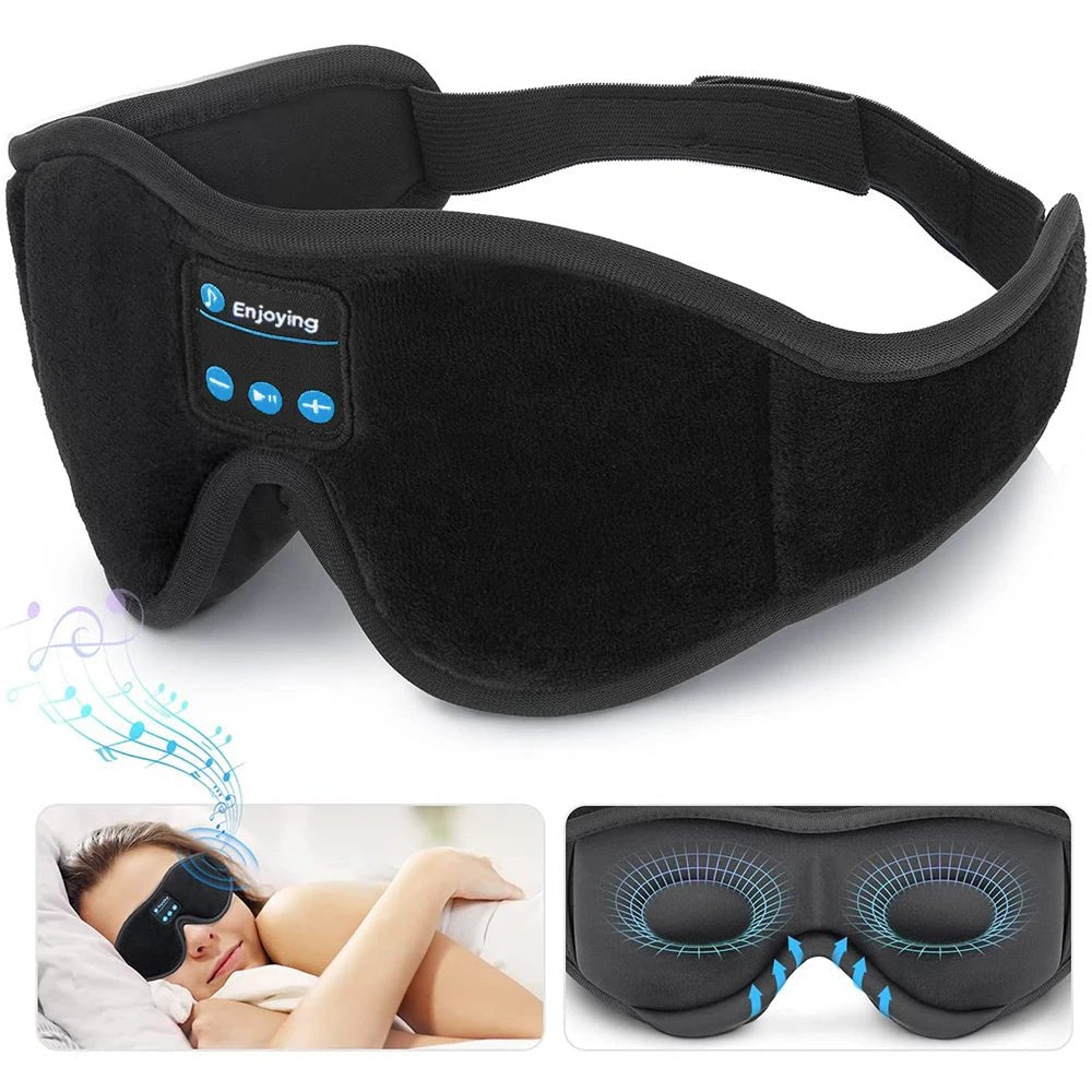 NAPWAVE – Bluetooth Music Sleep Mask with 3D Comfort & Full Light Blocking