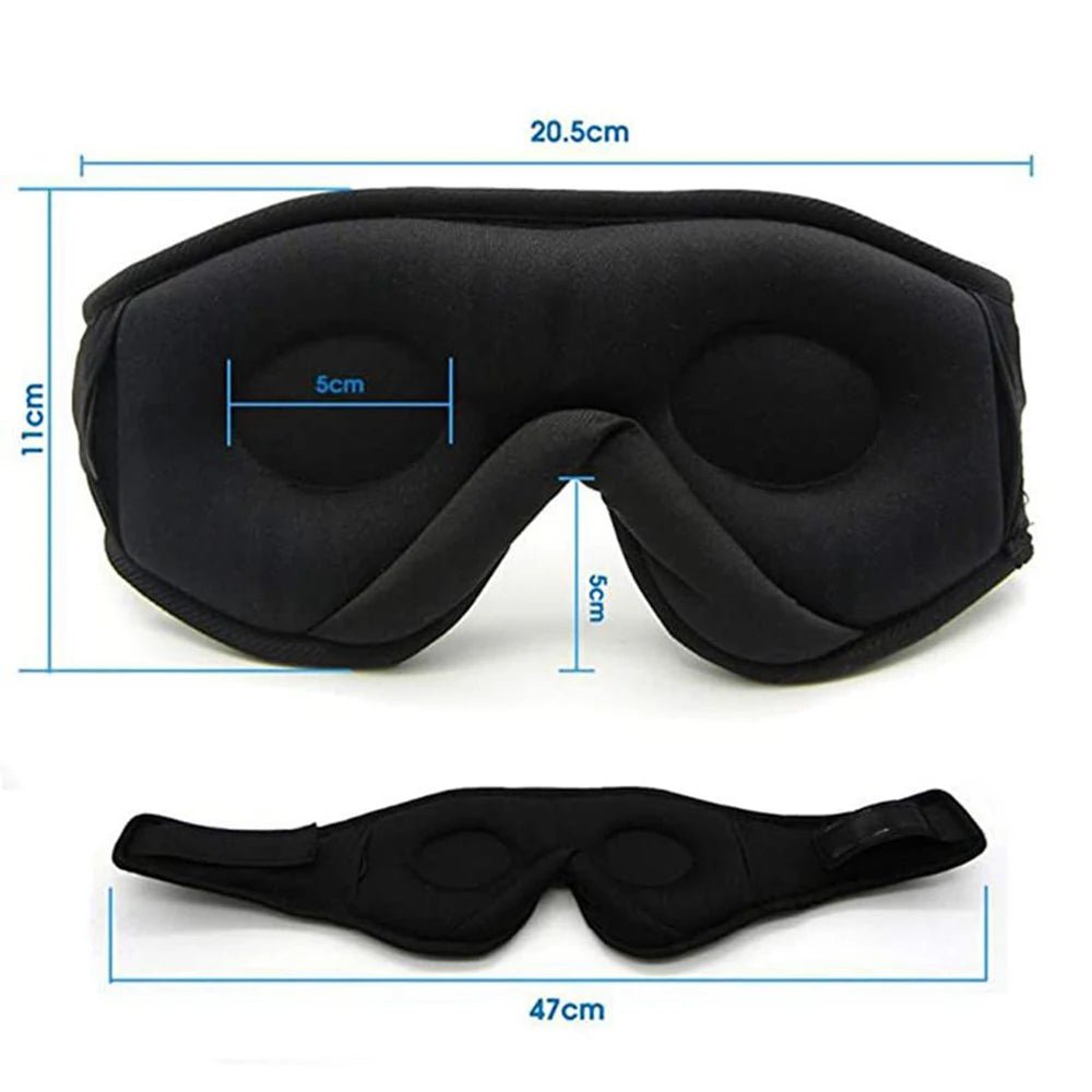 NAPWAVE – Bluetooth Music Sleep Mask with 3D Comfort & Full Light Blocking