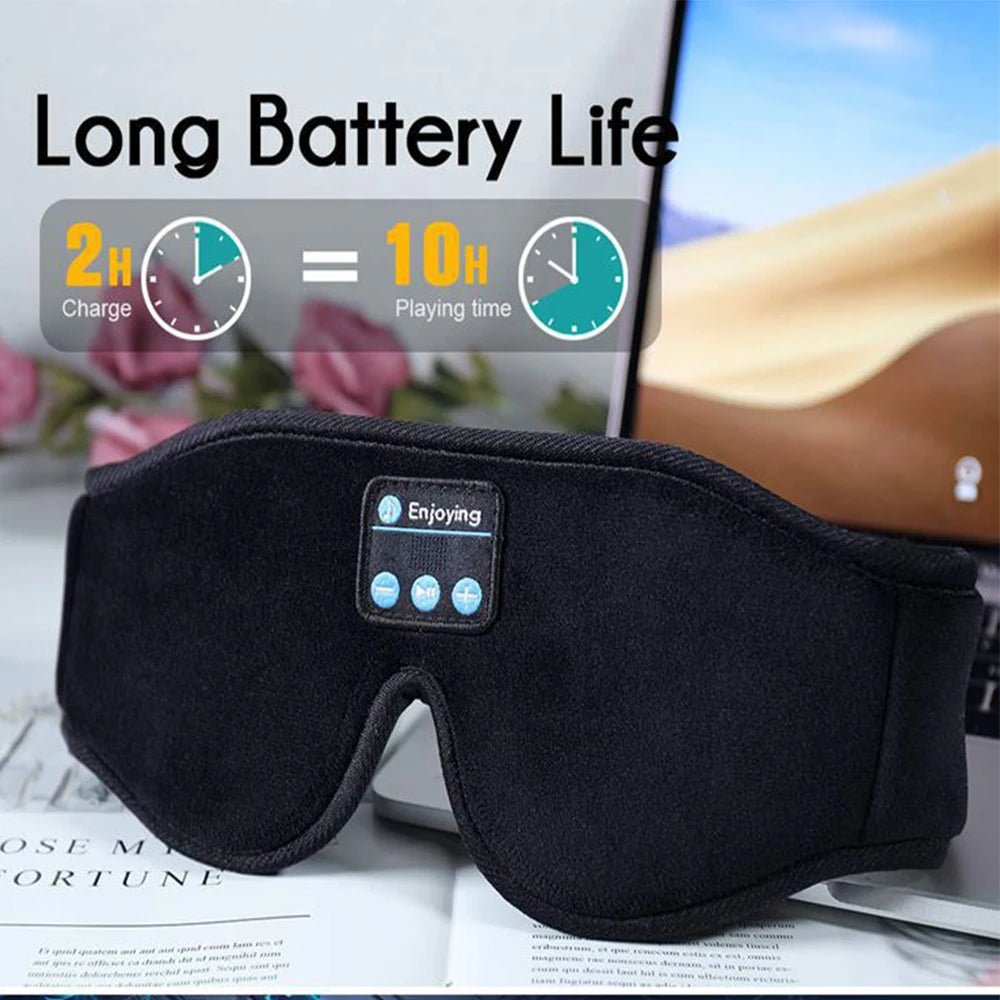 NAPWAVE – Bluetooth Music Sleep Mask with 3D Comfort & Full Light Blocking