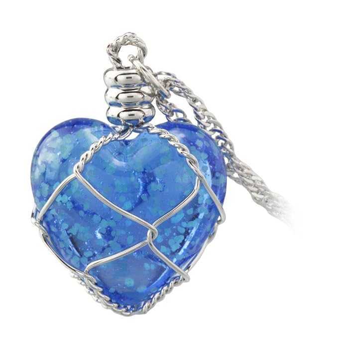 Lucky Charm Crystal Heart Necklace | Glowing Pendant with LED Light