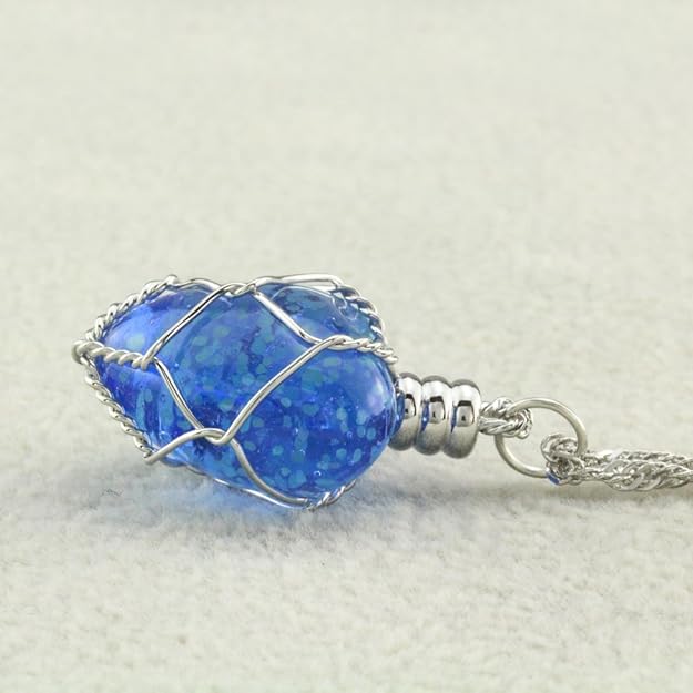 Lucky Charm Crystal Heart Necklace | Glowing Pendant with LED Light