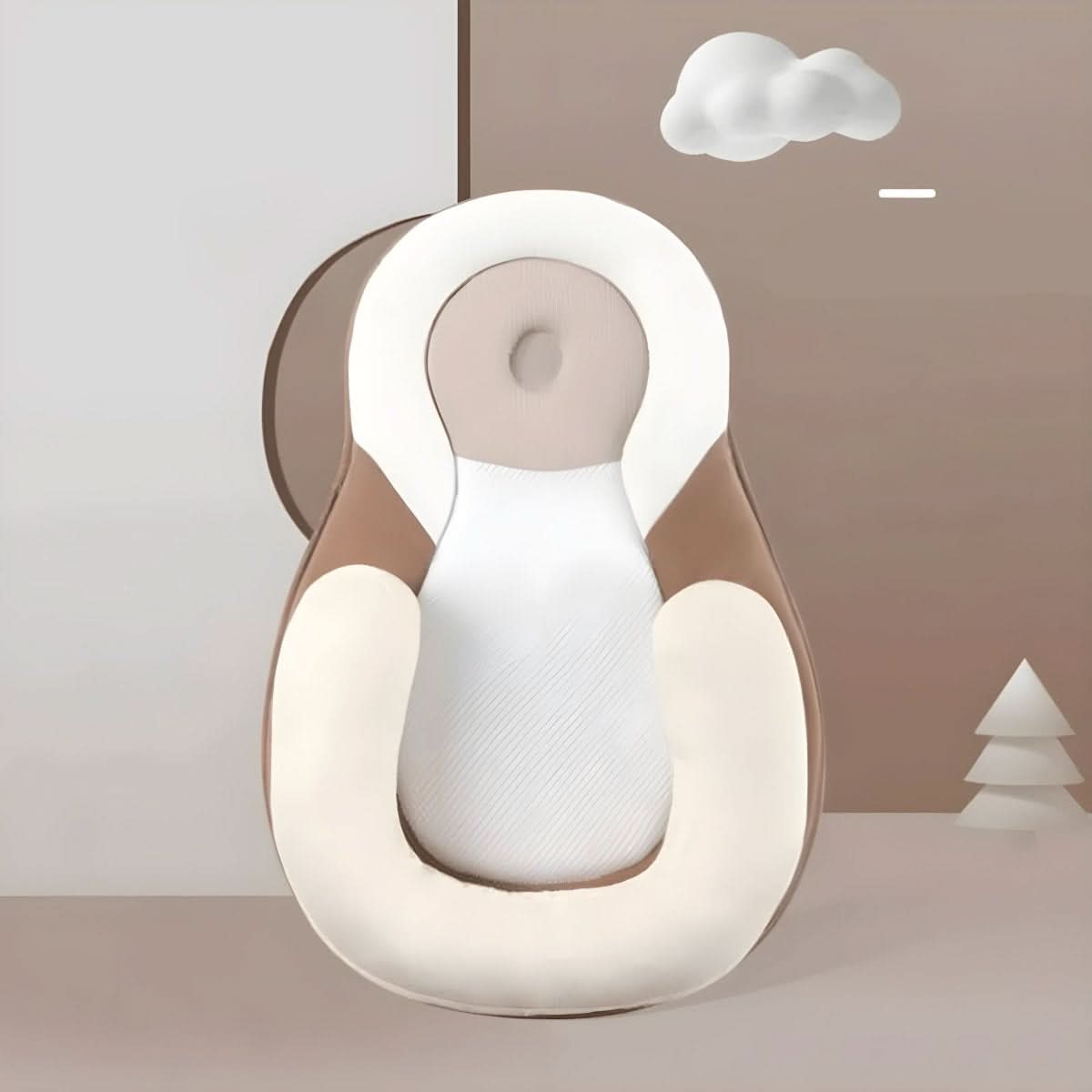 NURTUREREST – Ergonomic Baby Pillow for Safe Sleep & Flat Head Prevention