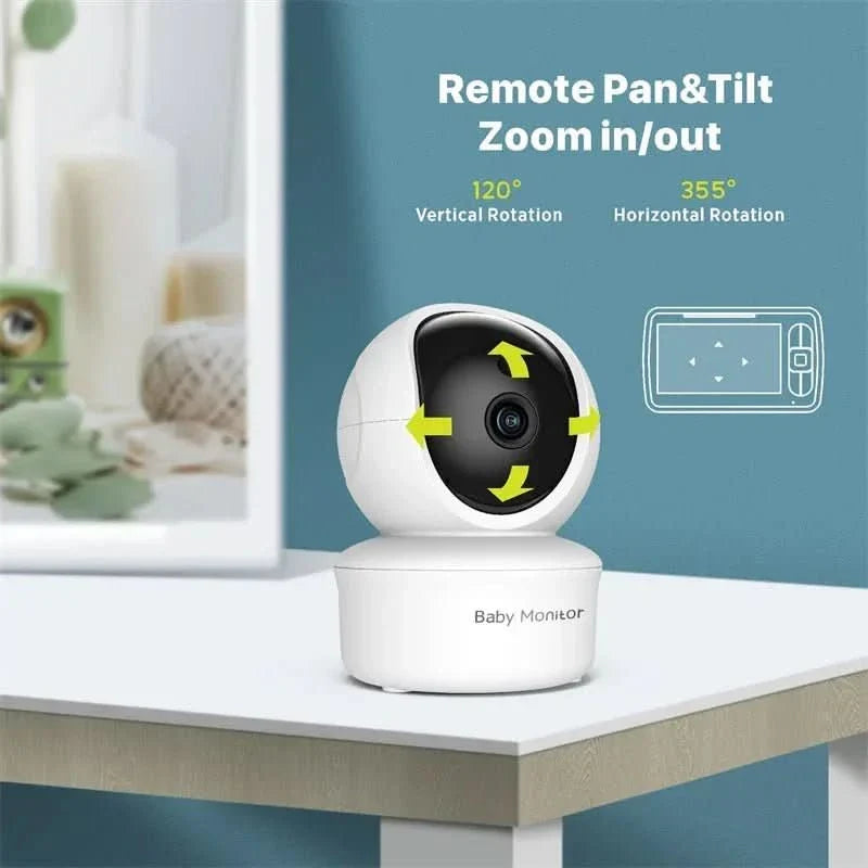 Nightrix – 5-inch video baby monitor with pan, tilt, and zoom camera