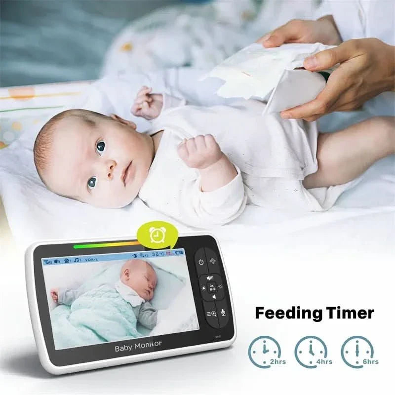 Nightrix – 5-inch video baby monitor with pan, tilt, and zoom camera