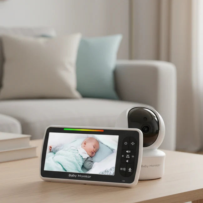 Nightrix – 5-inch video baby monitor with pan, tilt, and zoom camera