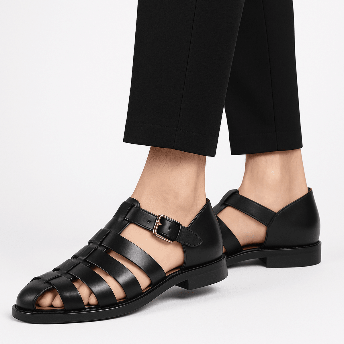 NOMADIC – Men’s Classic Casual Sandals with Closed Woven Comfort