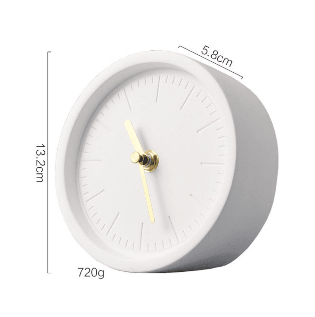 Cempli – Luxury Cement Desk Clock with Minimalist Look for a Stylish Interior