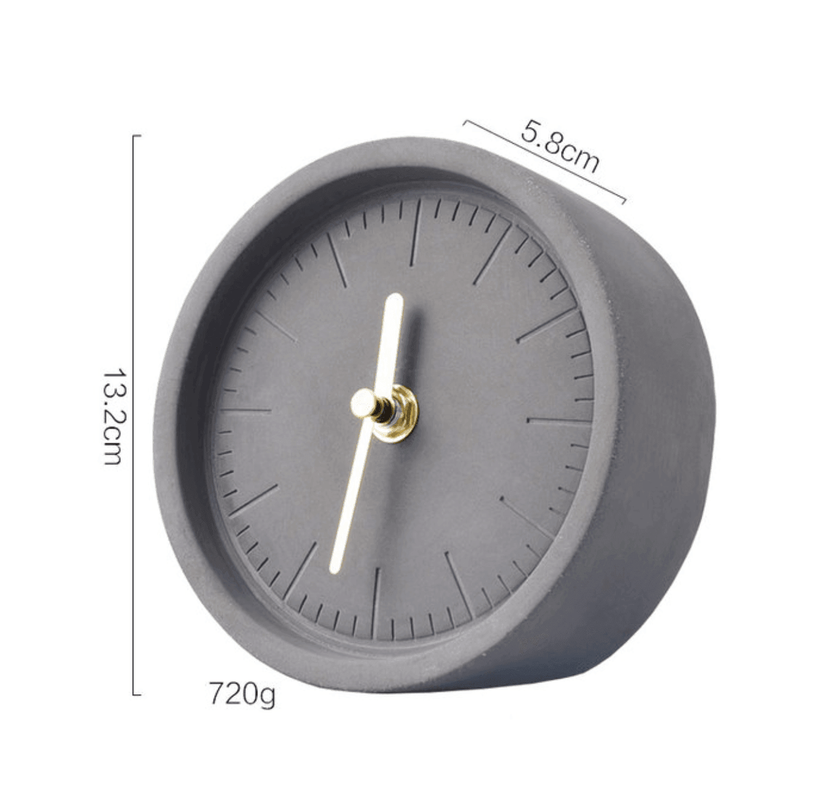 Cempli – Luxury Cement Desk Clock with Minimalist Look for a Stylish Interior