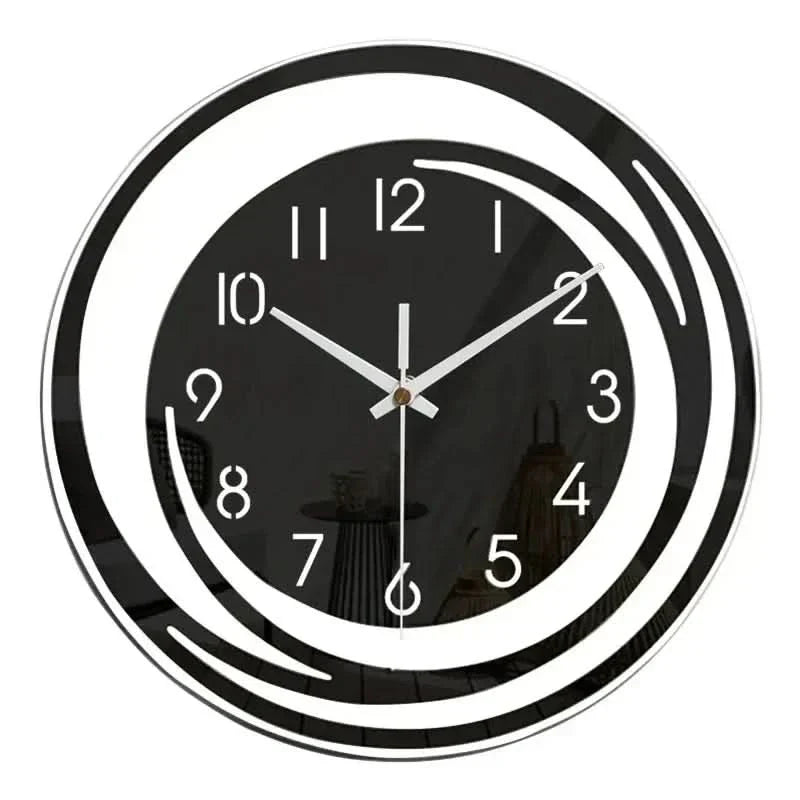 NordicTime Acrylic Wall Clock – Silent 3D Geometric Design for Modern Homes