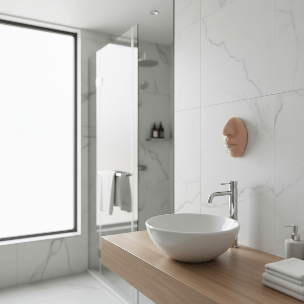 NOSEFOAM – Nose-Shaped Wall-Mounted Soap Dispenser for Home Decor