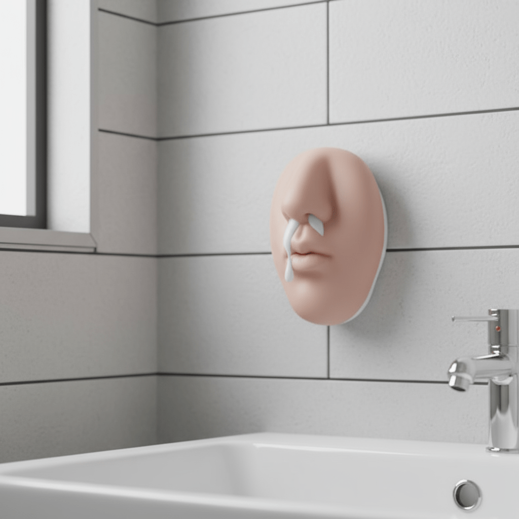 NOSEFOAM – Nose-Shaped Wall-Mounted Soap Dispenser for Home Decor