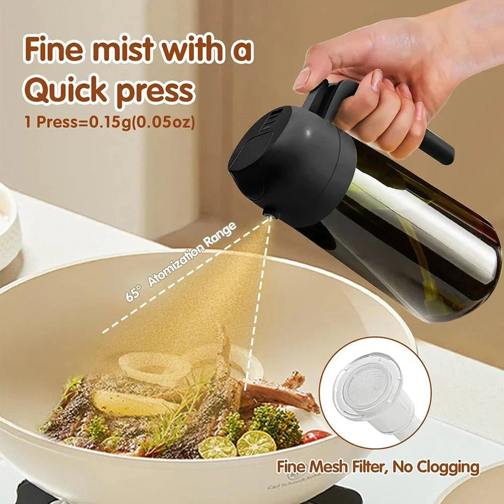 NUTRIMIST – Healthy Cooking Oil Sprayer with Dark Glass Design
