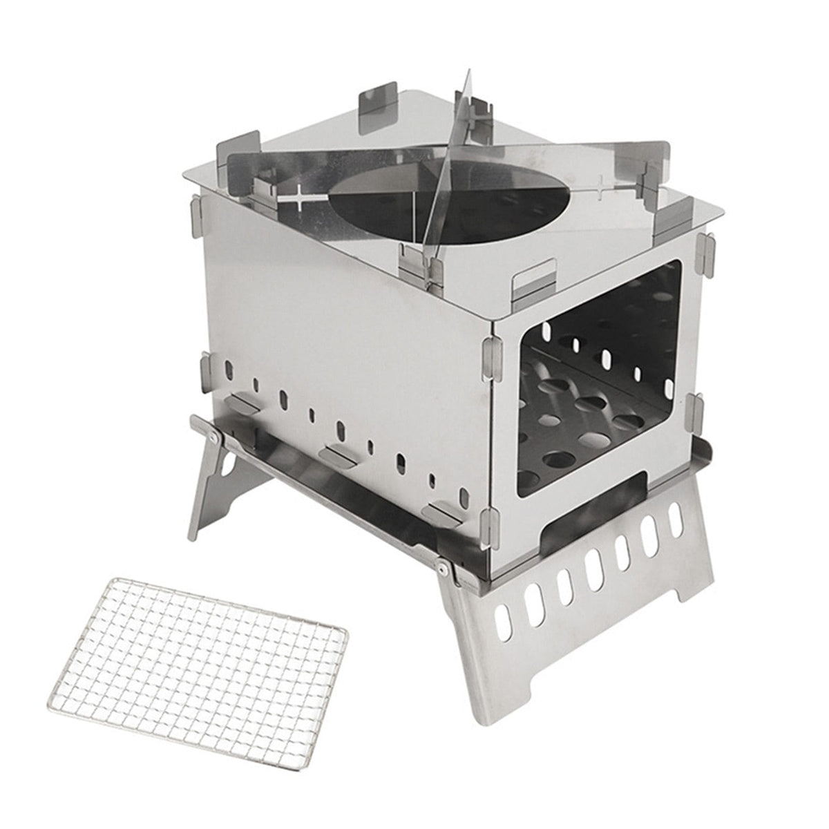 Camping BBQ Grill Wood Stove - campstove