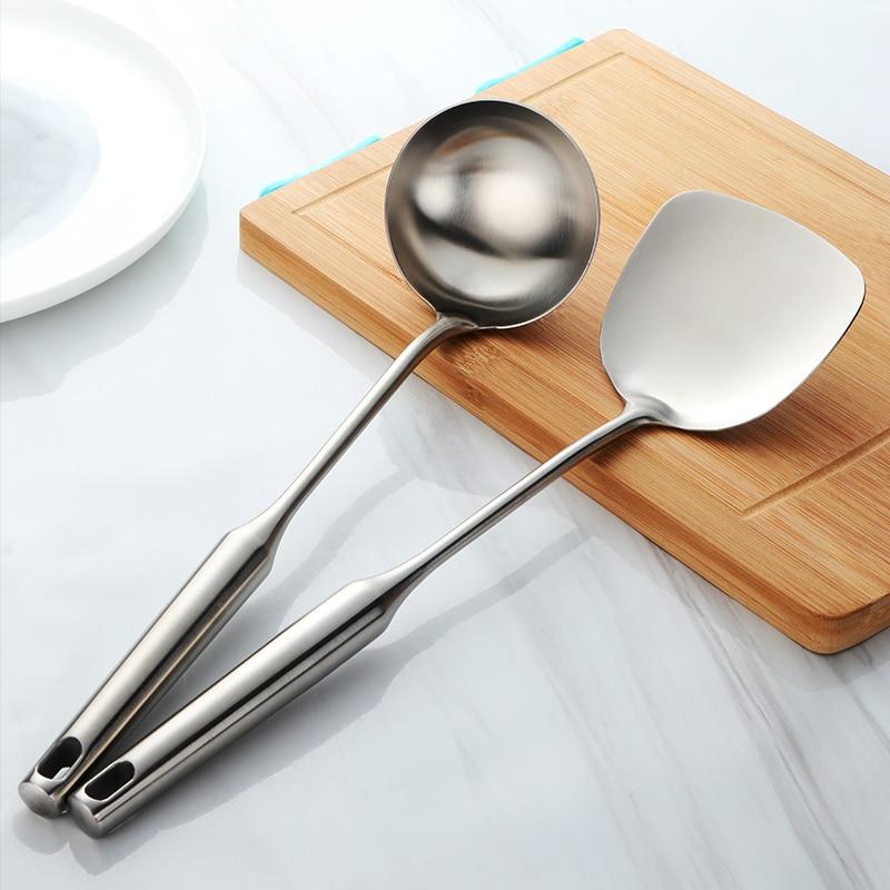 PANZEN – Stainless Steel Turner & Ladle Tools for Smooth Cooking Flow