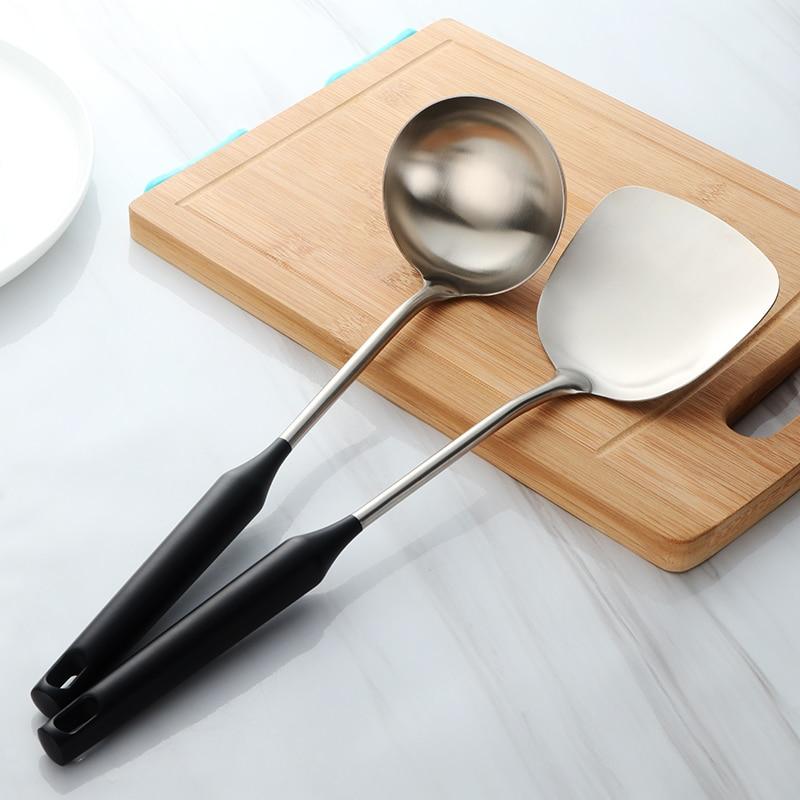 PANZEN – Stainless Steel Turner & Ladle Tools for Smooth Cooking Flow