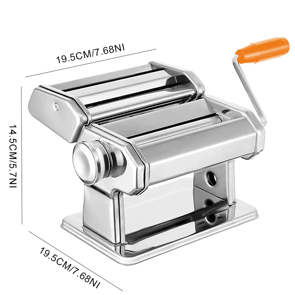 PASTACRAFT – Manual Pasta Maker Machine with 7 Thickness Settings for Homemade Pasta