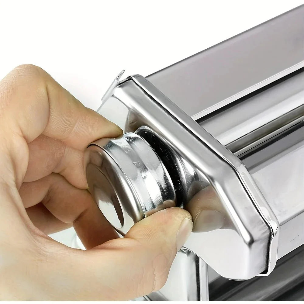 PASTACRAFT – Manual Pasta Maker Machine with 7 Thickness Settings for Homemade Pasta