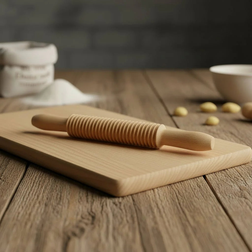 PASTORIA – Premium Beech Wood Pasta Board & Gnocchi Tool Set