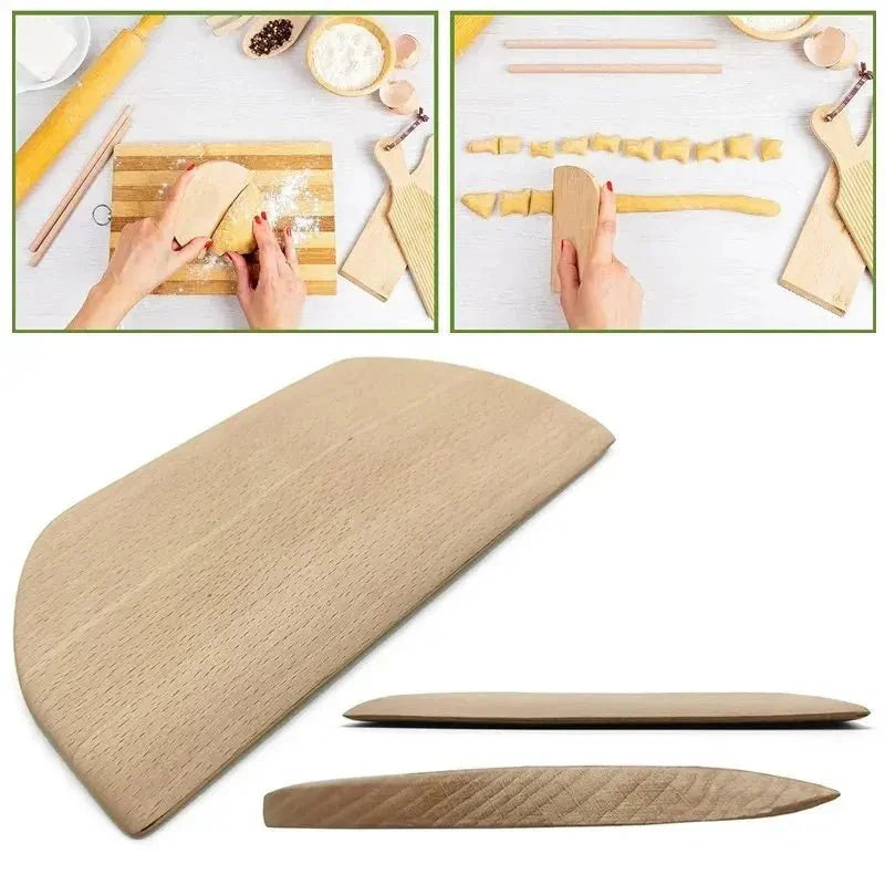 PASTORIA – Premium Beech Wood Pasta Board & Gnocchi Tool Set