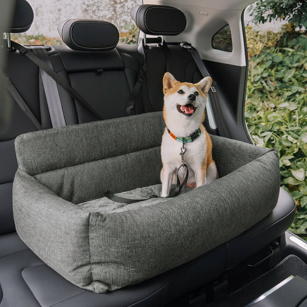 PAWDRIVE – Large Washable Dog Car Bed with Anti-Slip Bottom and Secure Attachment